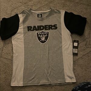 Nike Raiders Black and Gray T-Shirt